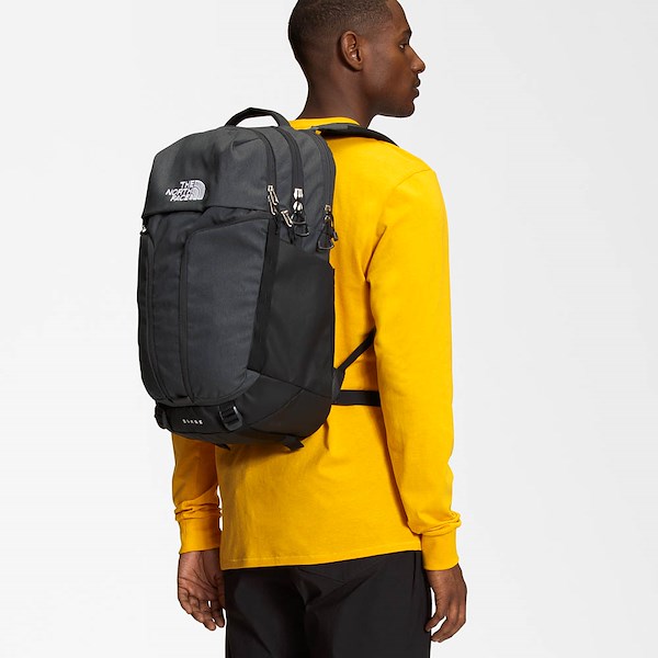 alternate view The North Face Surge Backpack - Asphalt Grey Light Heather / TNF BlackALT1BADULT