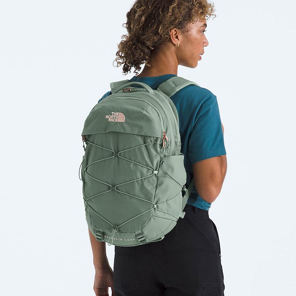 alternate view Womens The North Face Borealis Luxe Backpack - Slate Moss / Burnt CoralALT1BADULT