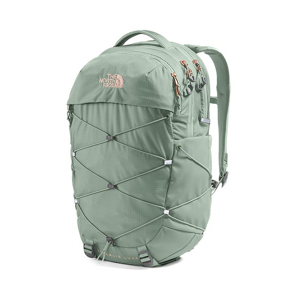 alternate view Womens The North Face Borealis Luxe Backpack - Slate Moss / Burnt CoralALT4