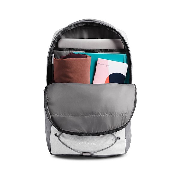 alternate view Womens The North Face Jester Backpack - TNF White MetallicALT1
