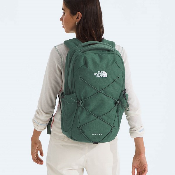 alternate view Womens The North Face Jester Backpack - Duck Green / Dark HeatherALT1BADULT