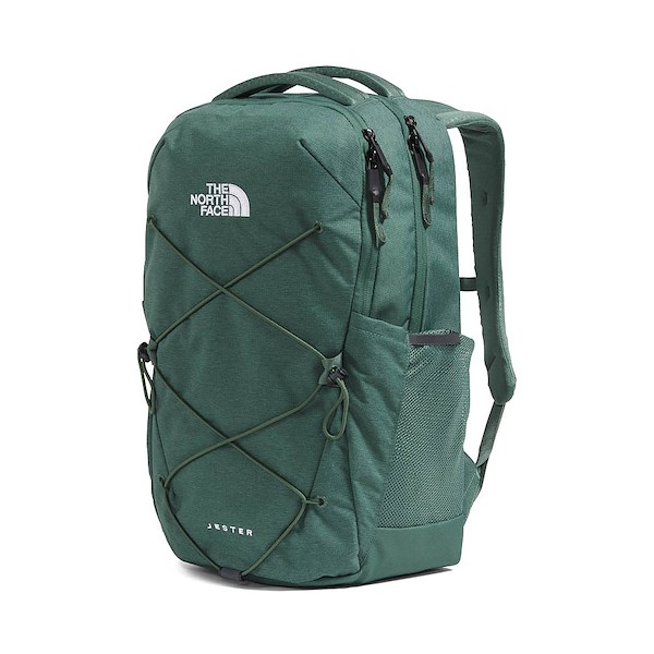 alternate view Womens The North Face Jester Backpack - Duck Green / Dark HeatherALT4