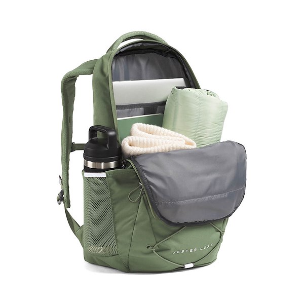 alternate view Womens The North Face Jester Luxe Backpack - Bark Mist / Silver MetallicALT1