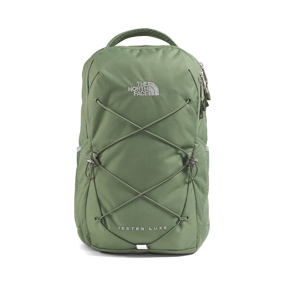 Womens The North Face Jester Luxe Backpack - Bark Mist / Silver Metallic