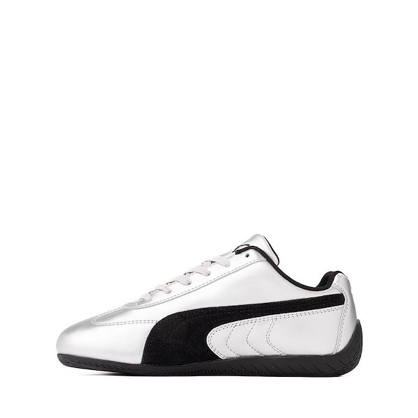 alternate view PUMA Speedcat Metallic Athletic Shoe - Big Kid - Silver / BlackALT1