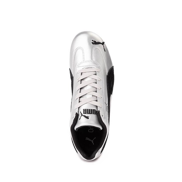 alternate view PUMA Speedcat Metallic Athletic Shoe - Big Kid - Silver / BlackALT2