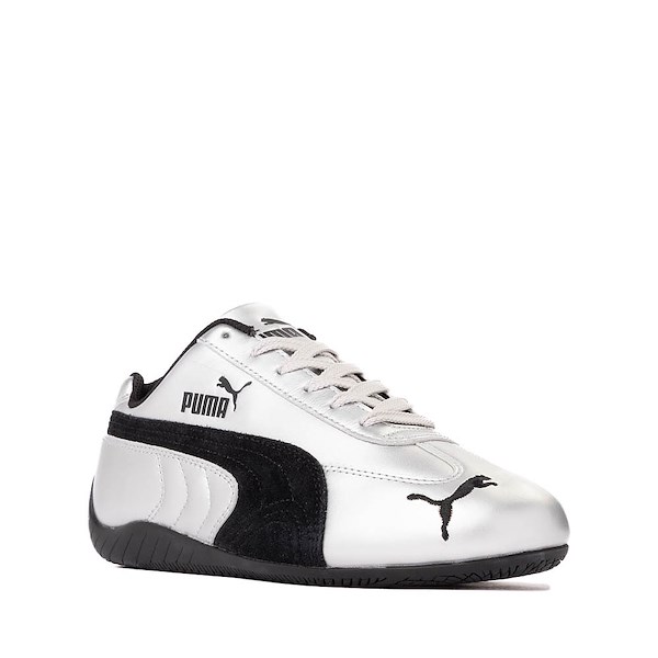alternate view PUMA Speedcat Metallic Athletic Shoe - Big Kid - Silver / BlackALT5