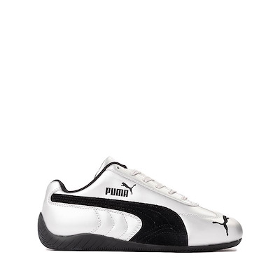 PUMA Speedcat Metallic Athletic Shoe - Big Kid - Silver / Black