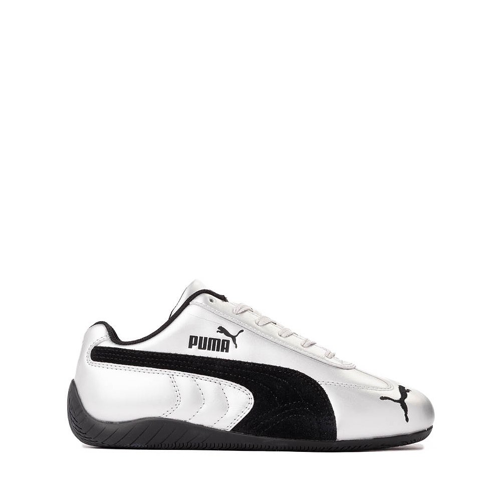PUMA Speedcat Metallic Athletic Shoe - Big Kid - Silver / Black