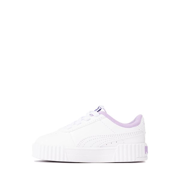 alternate view PUMA Carina 3.0 Butterfly Athletic Shoe - Baby / Toddler - White / VioletALT1