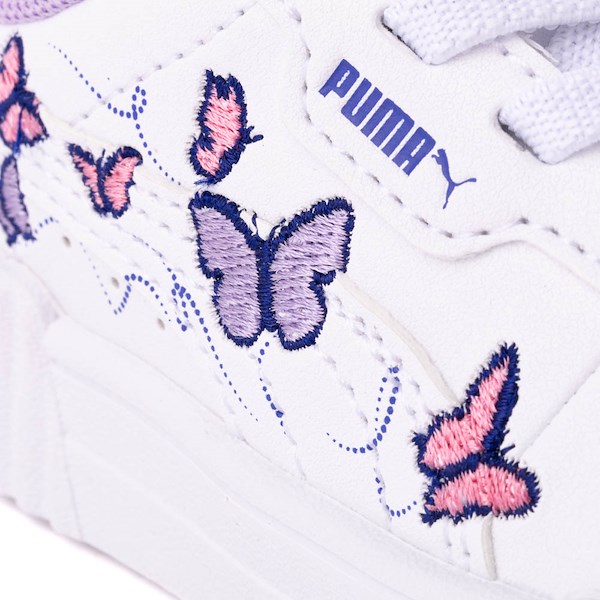 alternate view PUMA Carina 3.0 Butterfly Athletic Shoe - Baby / Toddler - White / VioletALT5B