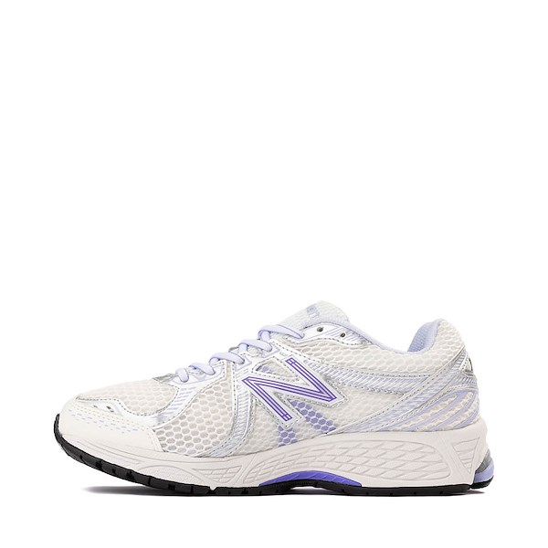 alternate view New Balance 860v2 Athletic Shoe - White / Electric IndigoALT1