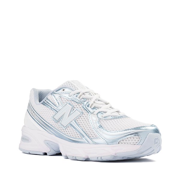 alternate view New Balance 740 Athletic Shoe - White / Light Blue MetallicALT5
