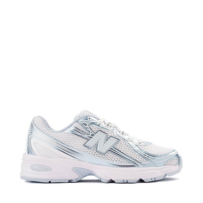 Main view of New Balance 740 Athletic Shoe - White / Light Blue Metallic