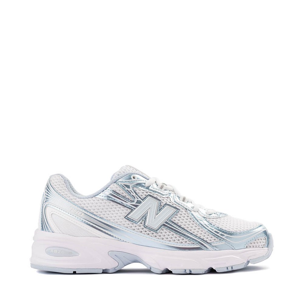 New Balance 740 Athletic Shoe - White / Light Blue Metallic