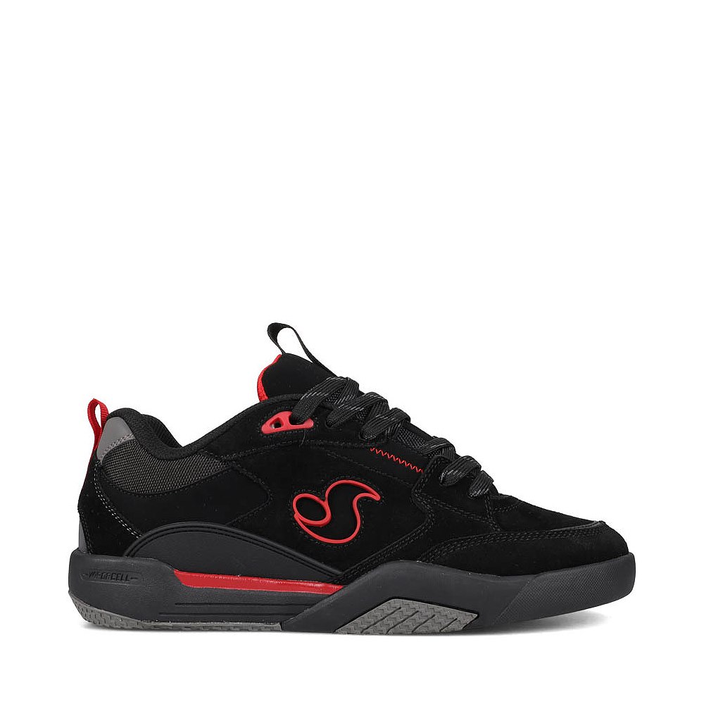 Mens DVS Slot Skate Shoe - Black / Red