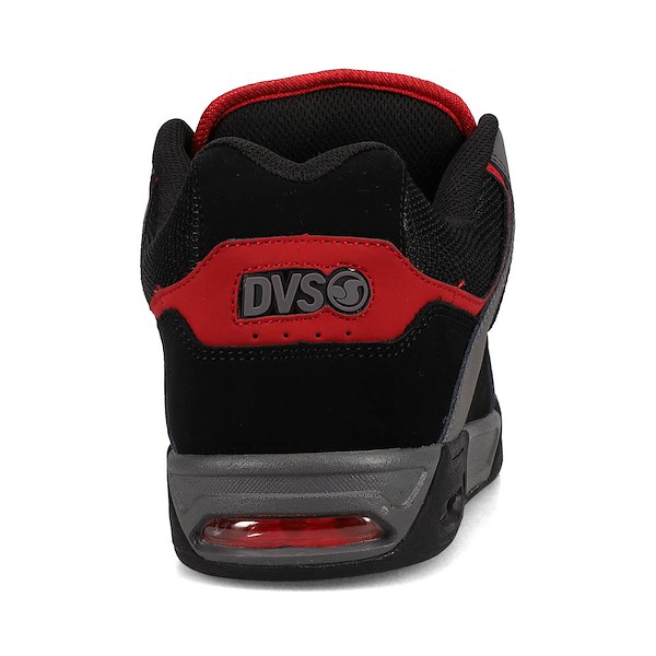 alternate view Mens DVS Enduro Heir Skate Shoe - Charcoal / Black / RedALT4
