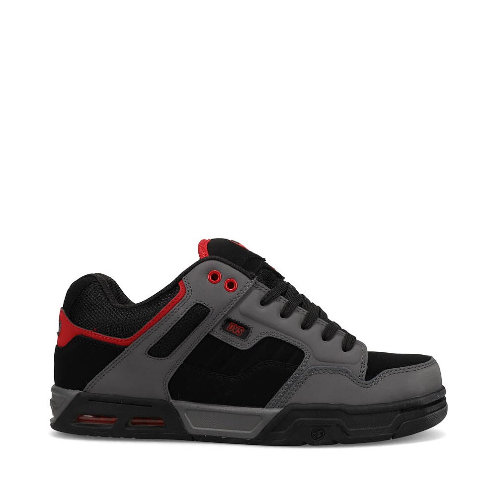 Mens DVS Enduro Heir Skate Shoe - Charcoal / Black / Red