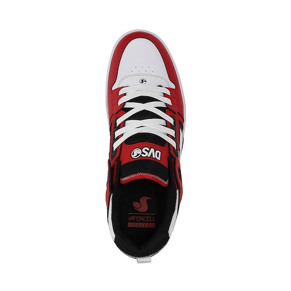 alternate view Mens DVS Comanche LT Skate Shoe - Red / Black / WhiteALT2