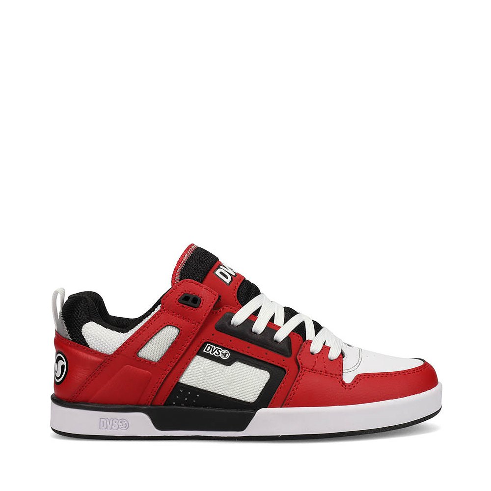 Mens DVS Comanche LT Skate Shoe - Red / Black / White
