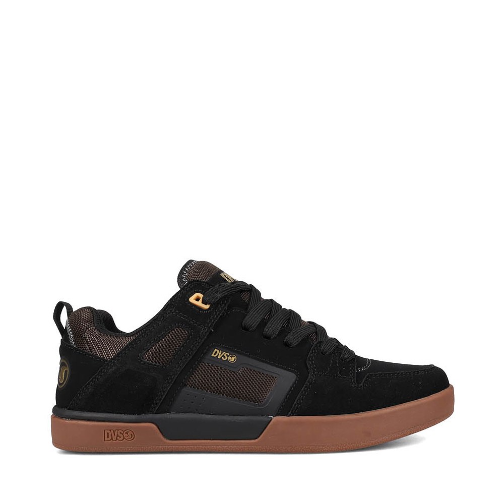 Mens DVS Comanche LT Skate Shoe - Black / Black / Gum