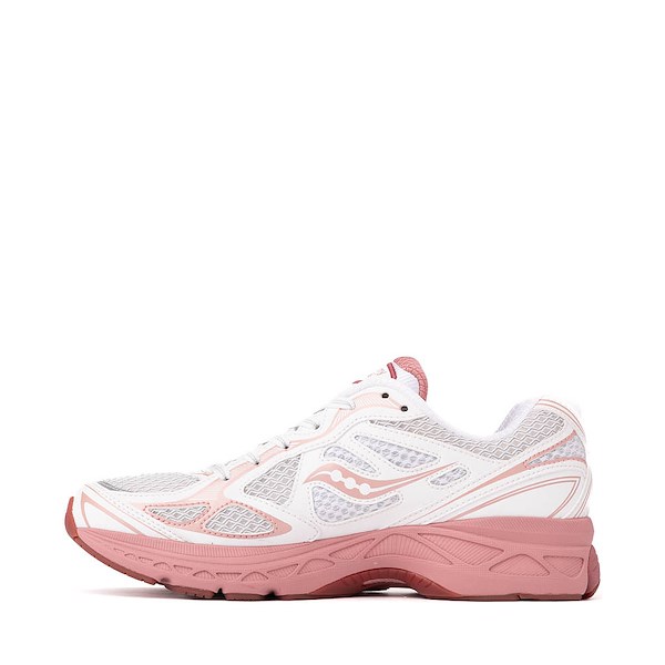 alternate view Womens Saucony ProGrid Guide 7 Athletic Shoe - White / PeachALT1