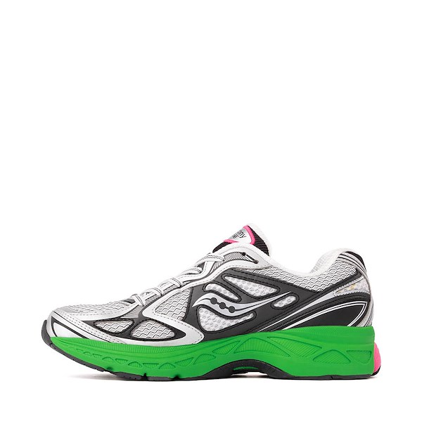 alternate view Womens Saucony ProGrid Guide 7 Athletic Shoe - Grey / Green / PinkALT1