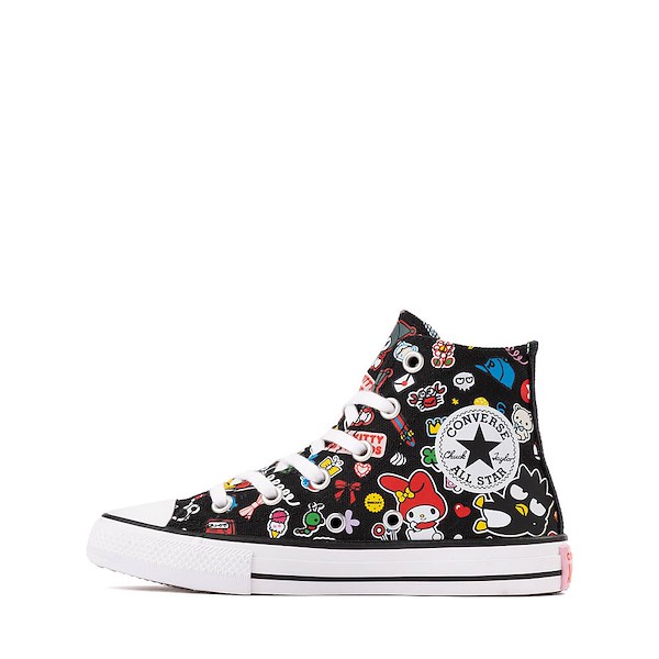 alternate view Converse x Hello Kitty&reg; & Friends Chuck Taylor All Star High-Top Sneaker - Little Kid - BlackALT1