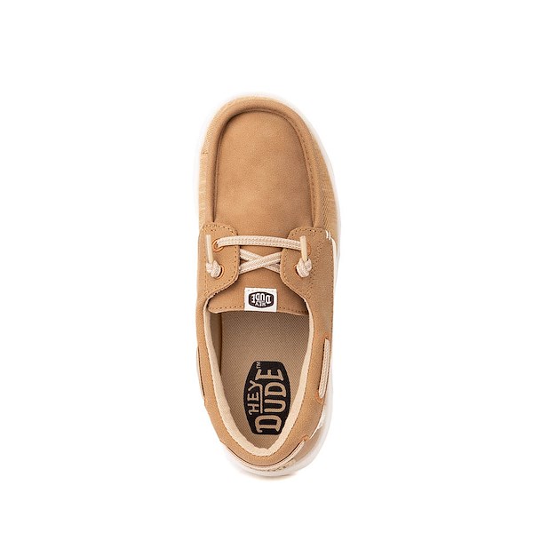 alternate view HEYDUDE Wells Classic Boat Shoe - Little Kid / Big Kid - CognacALT2