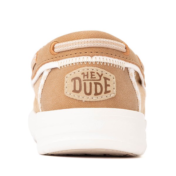alternate view HEYDUDE Wells Classic Boat Shoe - Little Kid / Big Kid - CognacALT4