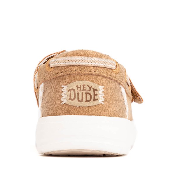 alternate view HEYDUDE Wells Classic Boat Shoe - Baby / Toddler - CognacALT4