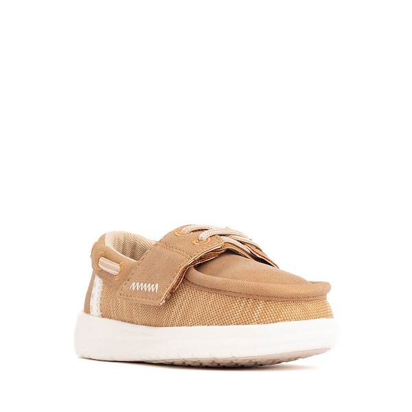 alternate view HEYDUDE Wells Classic Boat Shoe - Baby / Toddler - CognacALT5