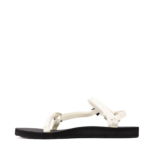 alternate view Womens Teva Original Universal Slim Sandal - White / BlackALT1