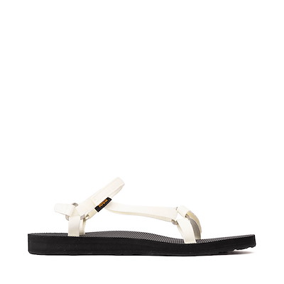 Main view of Womens Teva Original Universal Slim Sandal - White / Black