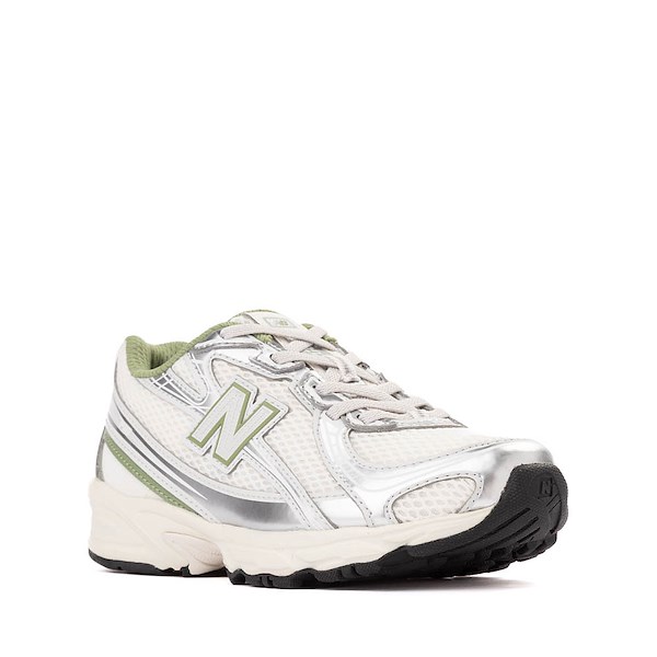 alternate view New Balance 740 Athletic Shoe - Little Kid - White / Silver Metallic / OreganoALT5