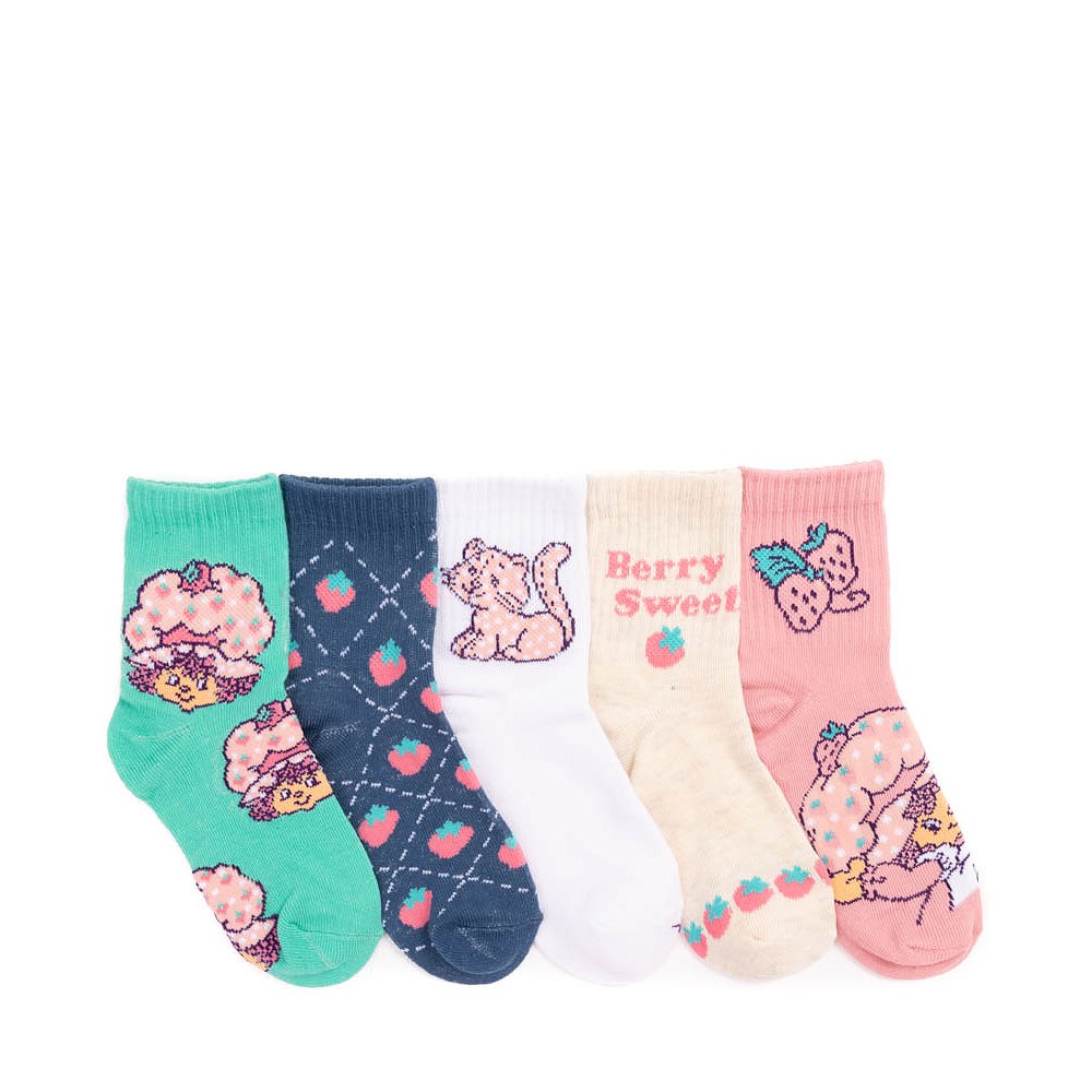 Strawberry SC Berry Sweet Crew Sock 5 Pack - Little Kid - Multicolor