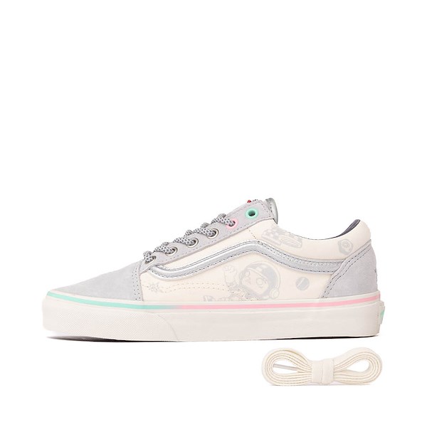alternate view Vans x SPACE MOLLY Old Skool Skate Shoe - Marshmallow / MulticolorALT1