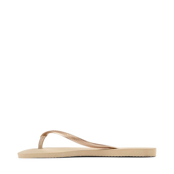 alternate view Womens Havaianas Slim Flip-Flop - Sand Grey / Light GoldenALT1