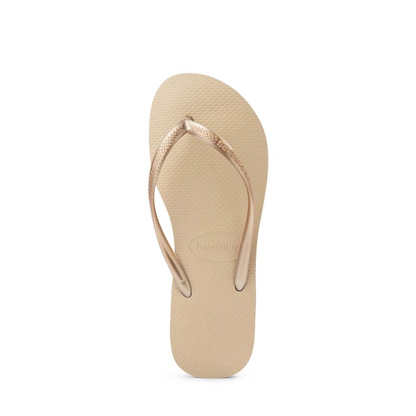 alternate view Womens Havaianas Slim Flip-Flop - Sand Grey / Light GoldenALT2