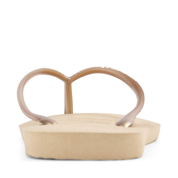 alternate view Womens Havaianas Slim Flip-Flop - Sand Grey / Light GoldenALT4