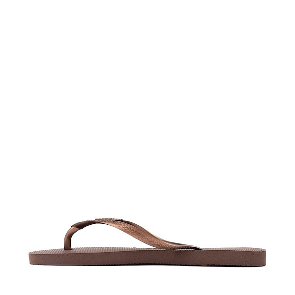 alternate view Womens Havaianas Slim Flip-Flop - Dark BrownALT1