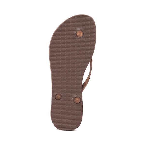 alternate view Womens Havaianas Slim Flip-Flop - Dark BrownALT3