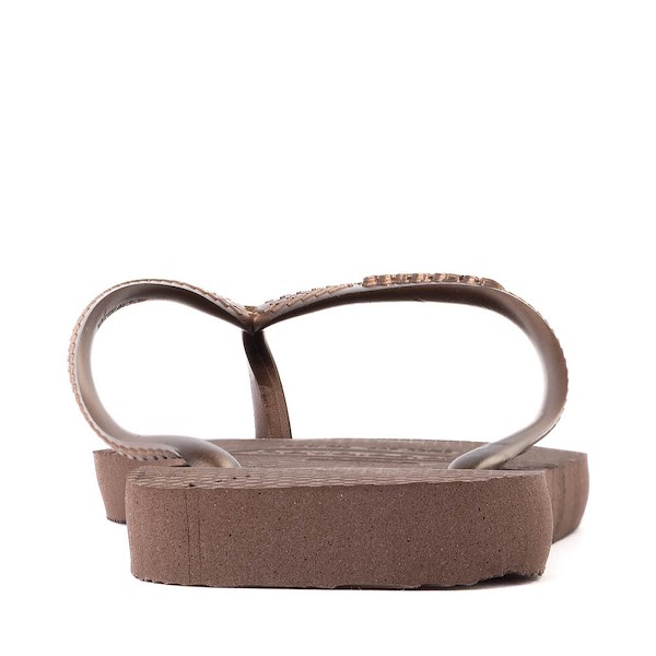 alternate view Womens Havaianas Slim Flip-Flop - Dark BrownALT4