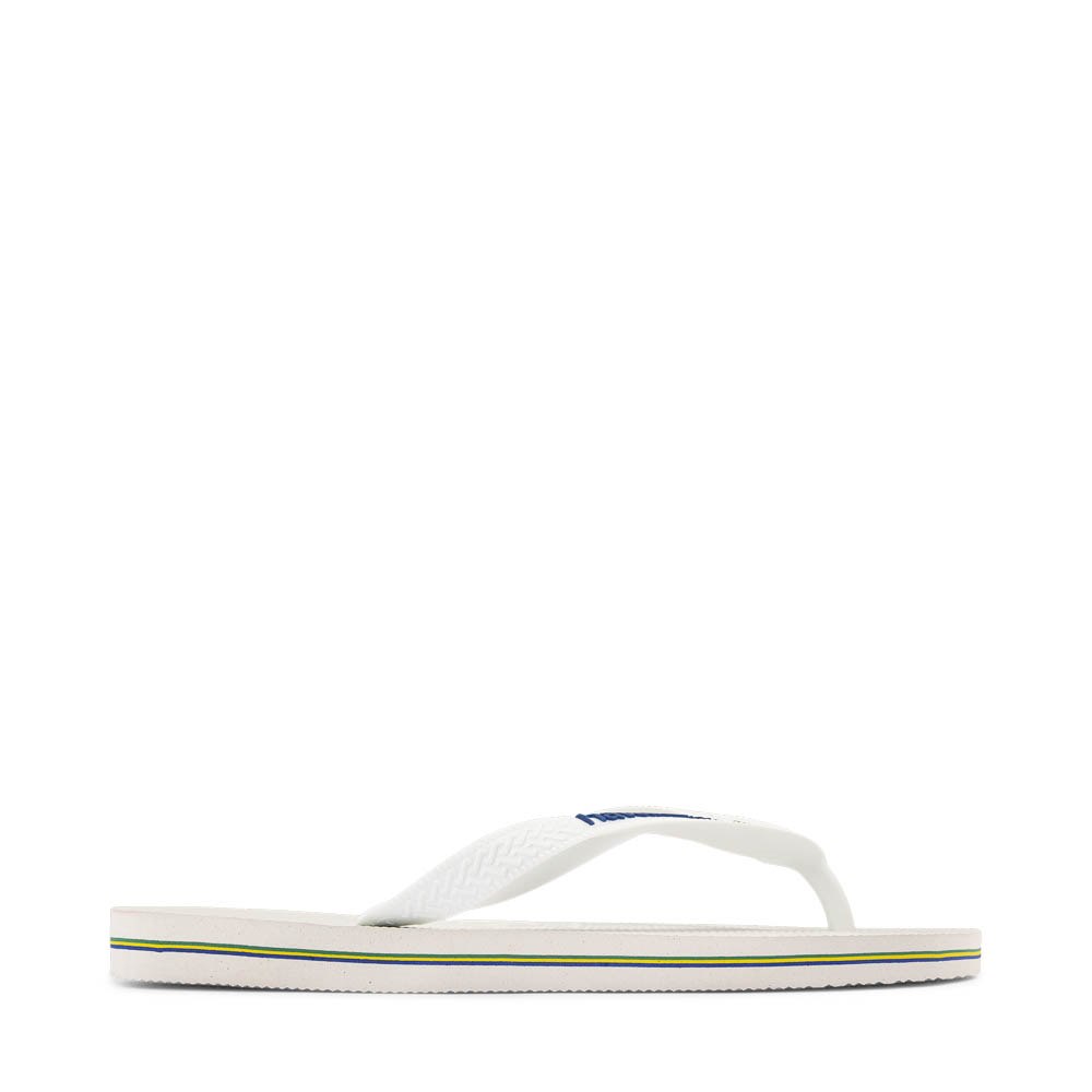 Womens Havaianas Slim Square Flip-Flop - White