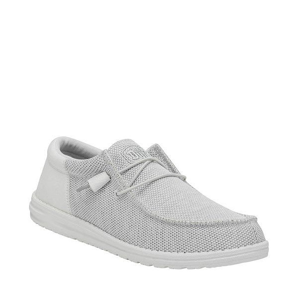 alternate view Mens HEYDUDE Wally Funk Casual Shoe - Ghosted Grey MonochromeALT5