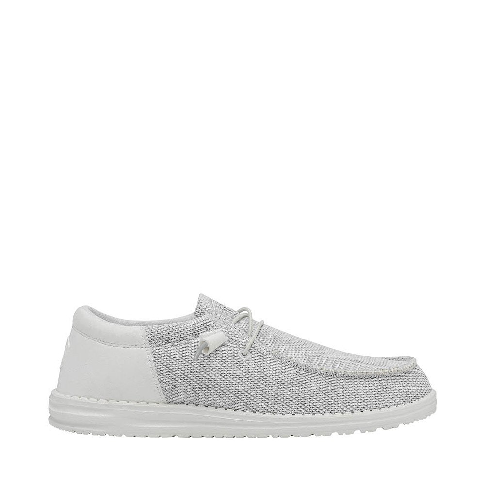 Mens HEYDUDE Wally Funk Casual Shoe - Ghosted Grey Monochrome