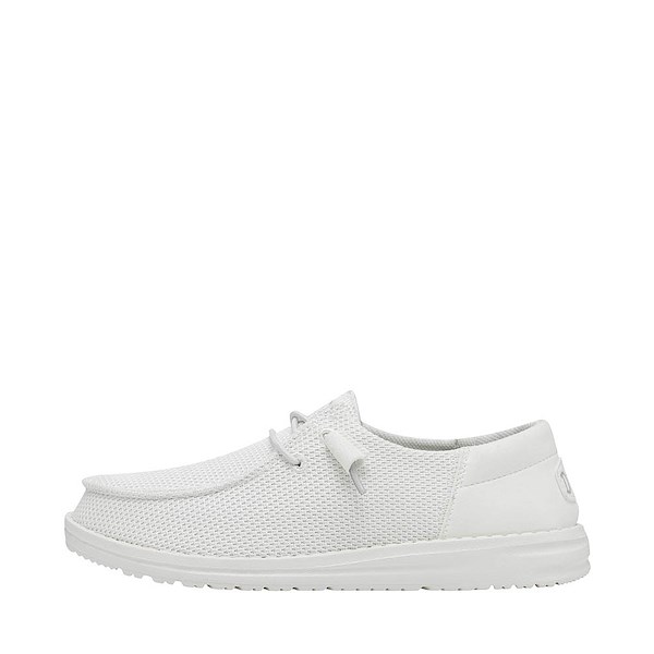 alternate view Womens HEYDUDE Wendy Funk Slip-On Casual Shoe - White MonochromeALT1