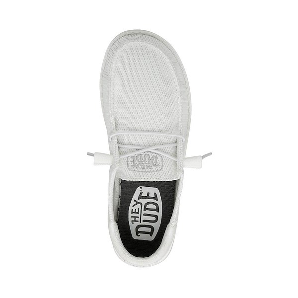 alternate view Womens HEYDUDE Wendy Funk Slip-On Casual Shoe - White MonochromeALT2