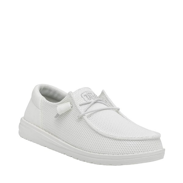 alternate view Womens HEYDUDE Wendy Funk Slip-On Casual Shoe - White MonochromeALT5