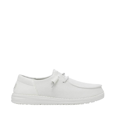 Main view of Womens HEYDUDE Wendy Funk Slip-On Casual Shoe - White Monochrome